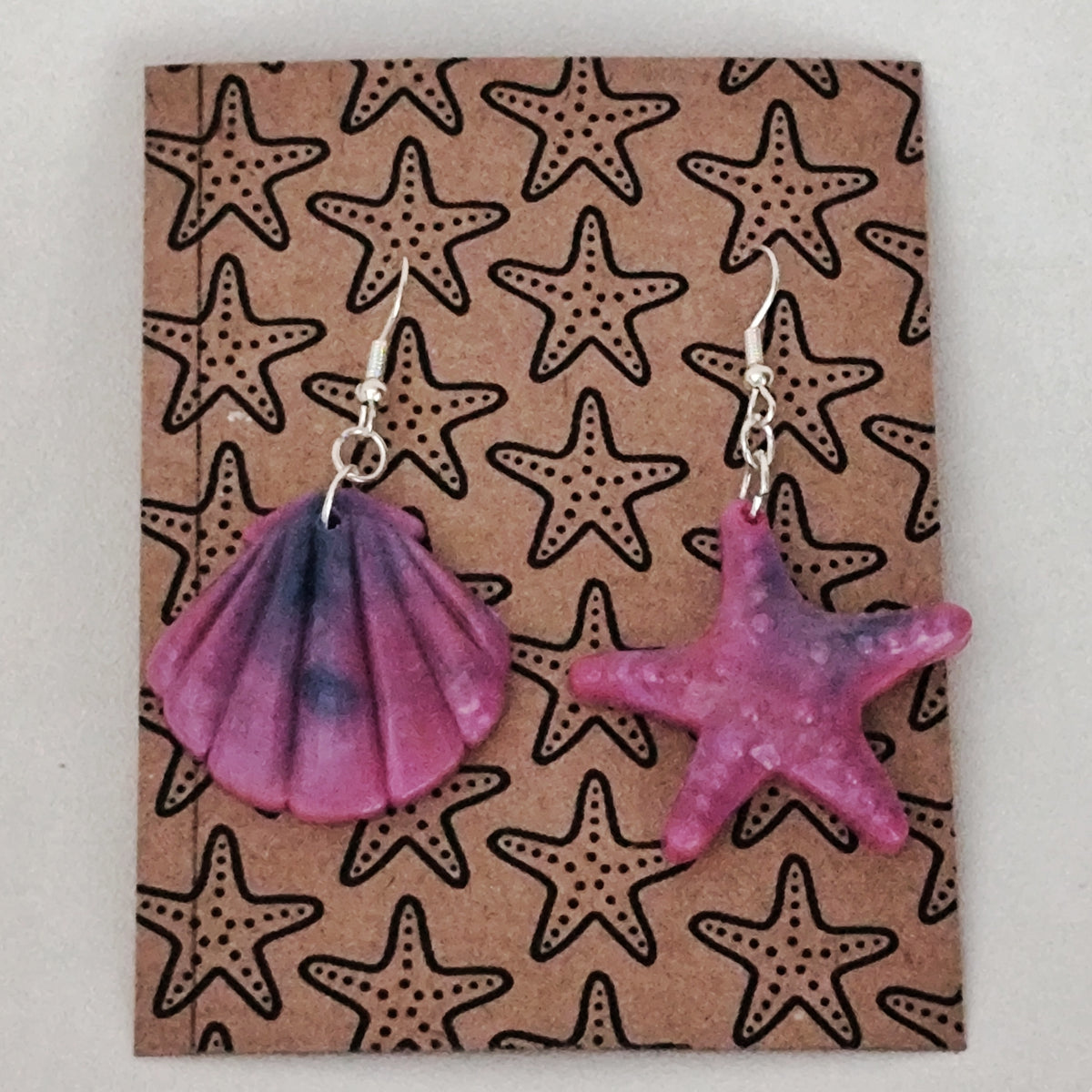 EARRINGS (Shell-Shell, Starfish-Starfish, Shell-Starfish)